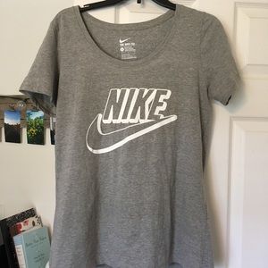 Grey Nike athletic shirt